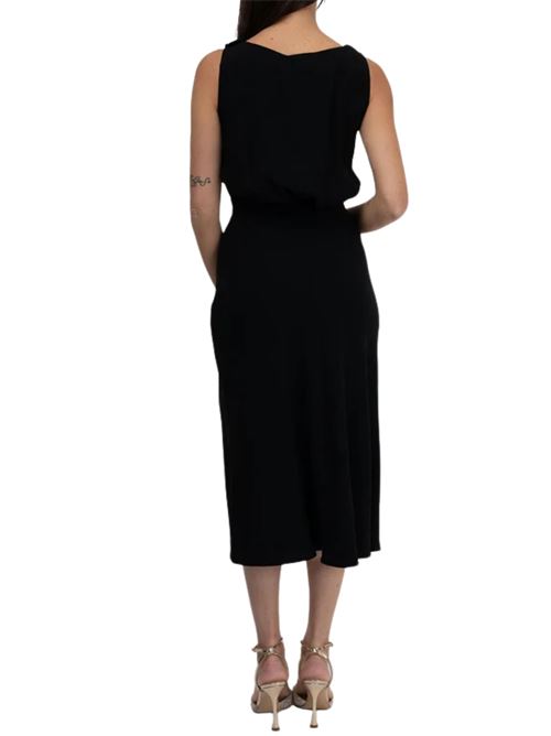 Abito nero in acetato e viscosa Elisabetta Franchi | AB84652E2110